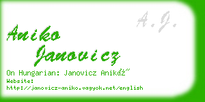 aniko janovicz business card